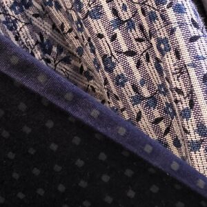 John Varvatos Navy and Cream Patterned Dress Shirt